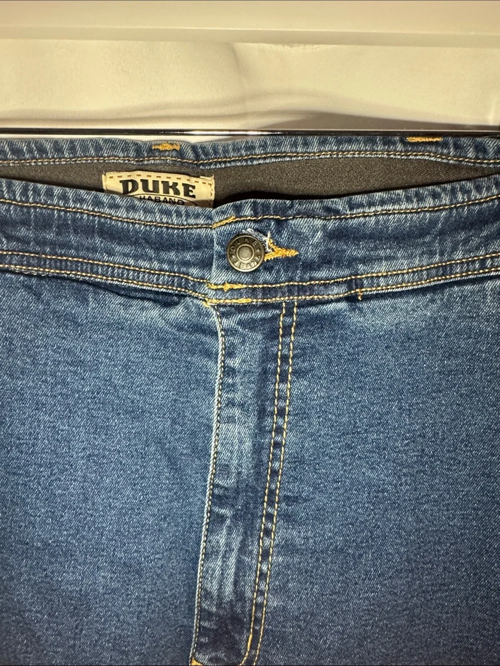 Duke Haband Classic Jeans Mens 42m Straight Leg Blue Denim Pants